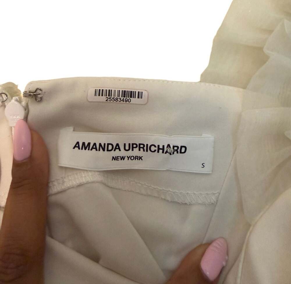 Amanda Uprichard Tia Puff Sleeve Mini Dress in Ivory - Picture 7 of 7